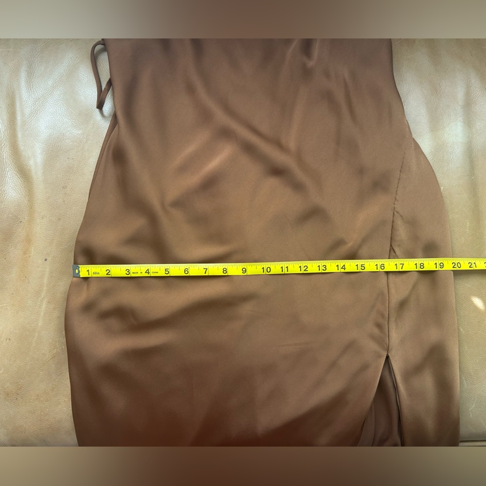 Lulu's Chic Brown Backless Dress - Picture 10 of 11